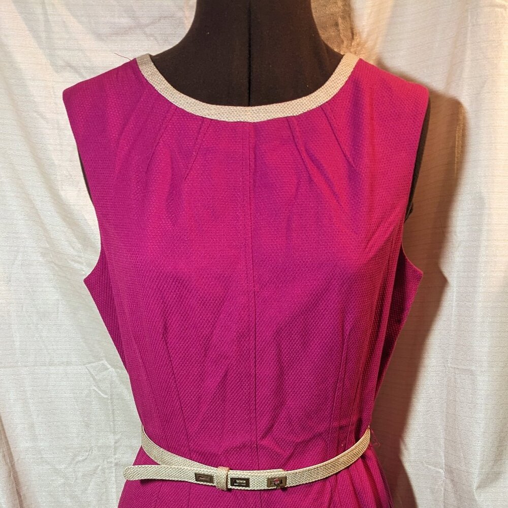 Retro Pink Anne Klein Sleeveless Sheath Dress